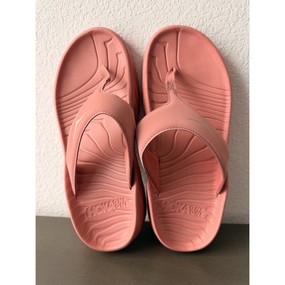Hoka One One Ora Recovery Women Flip 1117910 Earthenware Size 9 - Picture 5 of 7